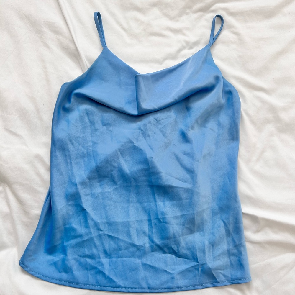 Glam Silk Blue Top